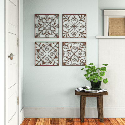 Farmhouse Plants & Flowers Wall Decor on Metal