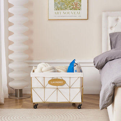 Collapsible Rolling Laundry Hamper