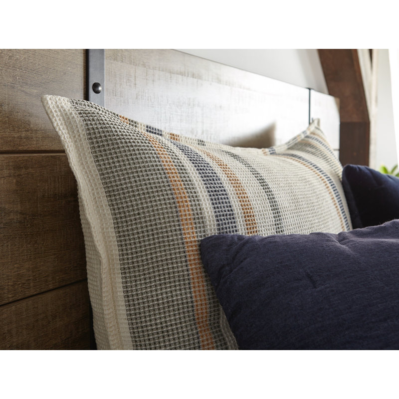 Brubeck Cotton Blend Ties Sham, Euro
