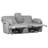 Saxon Gray Power Loveseat With Console