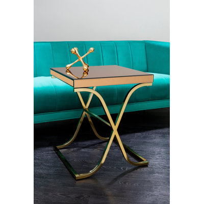 Clegg Glass Top End Table