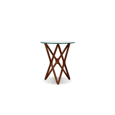 Quasar Glass Top End Table