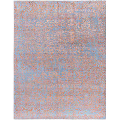 Overdyed One-of-a-Kind 8' 0" x 10' 3" Hand Knotted Area Rug
