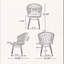 Chaise Tavon, ensemble de 2, avec coussins
