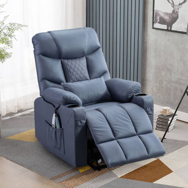 Daqwane 35.5W Dual Electric Power Lift Recliner Chair, Massage & Heat for Elderly, Lie Flat 180 Degrees Hokku Designs Upholstery Color: Beige