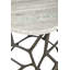 Table de bout courte en aluminium Kazuma, gris foncé