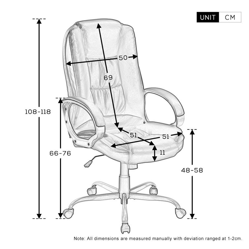 Symple Stuff Executive Chair with Headrest