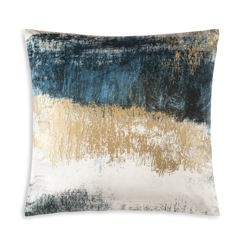 Housse et insert de coussin carré en velours Cortana