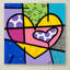 «Big Heart IV» par Divina, reproduction d'art sur toile tendue-18731847