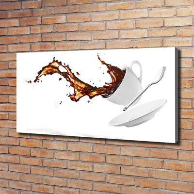 Spilled Coffee - Wrapped Canvas Print