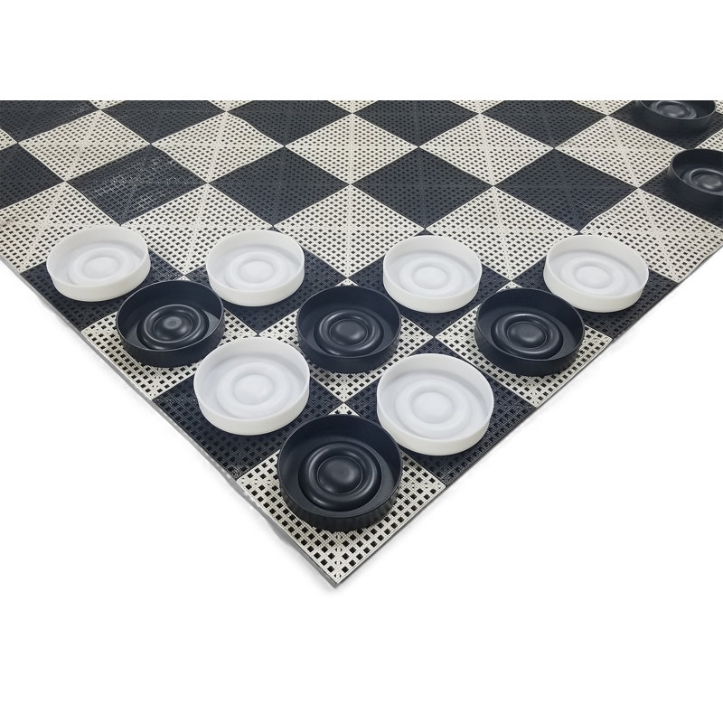 14" Luxurious Giant Checkers, 2.5" H x 10" W x 10" D