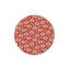 Tapis rouge brodé à motif floral lavable à la machine-661340134