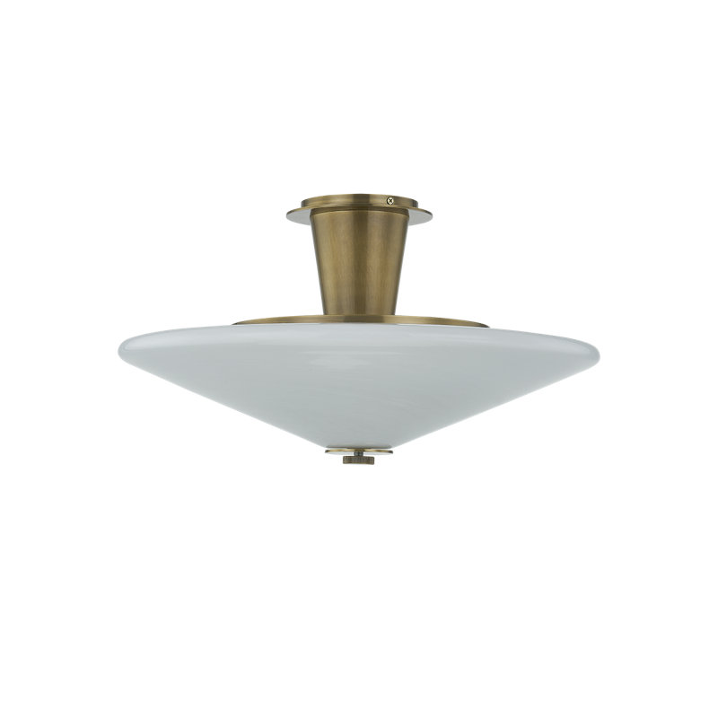 Cologne Flush Mount in Vintage Brass
