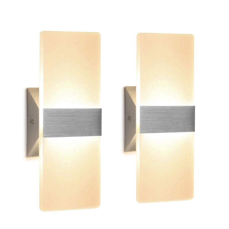 Connye Plastic LED Armed Sconce, Warm White