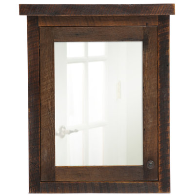 Pharmacie encastrée 26" x 32" barnwood