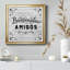 Bienvenidos - Reproduction d'art textuel sur toile encadrée-1670531313-1670531318