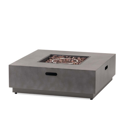 Square Iron Fire Pit-50 000 Btu