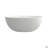 55" Solid Surface White Soaking Bathtub