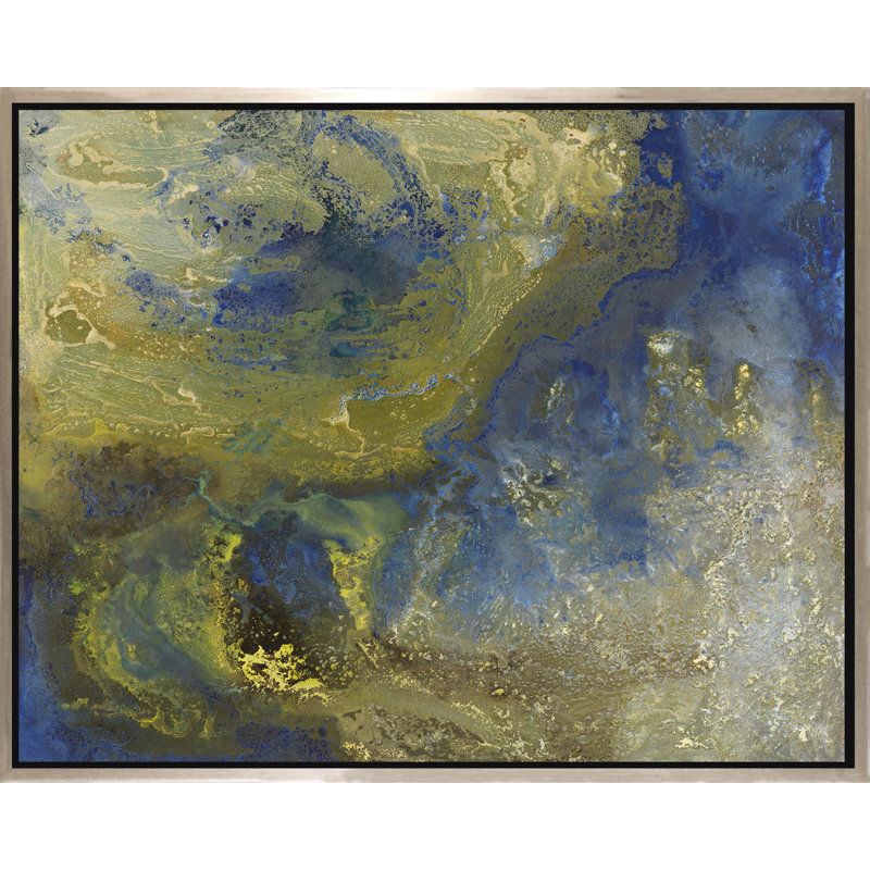«Do Blue», peinture sur toile à cadre flottant