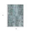 Tapis d'extérieur lavable abstrait gris anthracite bleu sarcelle 3 pi x 5 pi