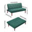 2 Seater Linen Sofa Bed-788074325