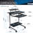 Compact Computer Cart With Storage