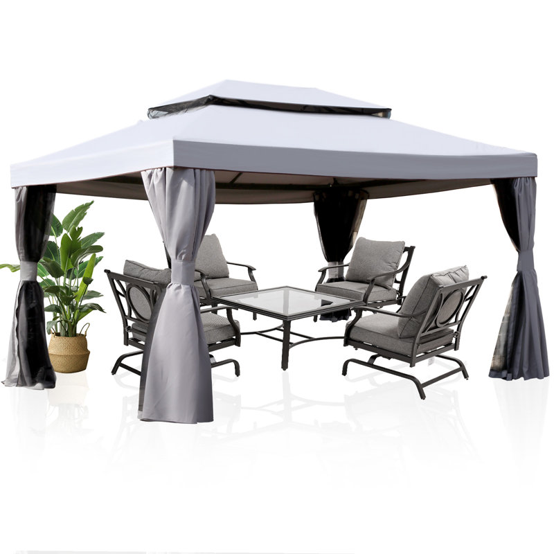 4m x 2.9m Steel Gazebo