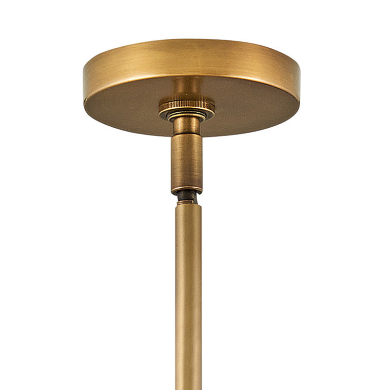 Archer 6-Light Sputnik Articulating Single Tier Chandelier, 26" H x 26" W x 26" D, Heritage Brass