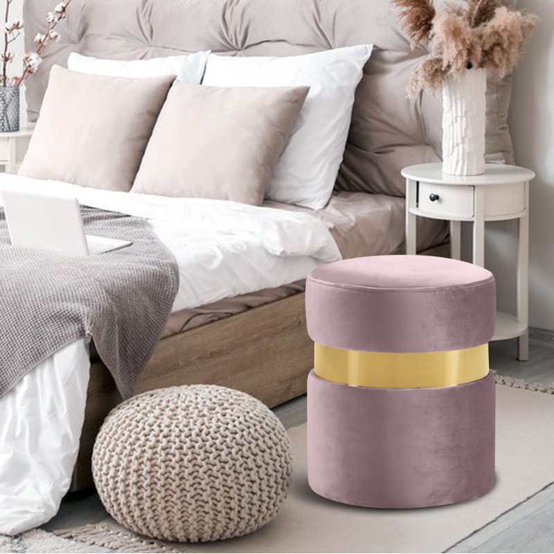 Velvet Ottoman