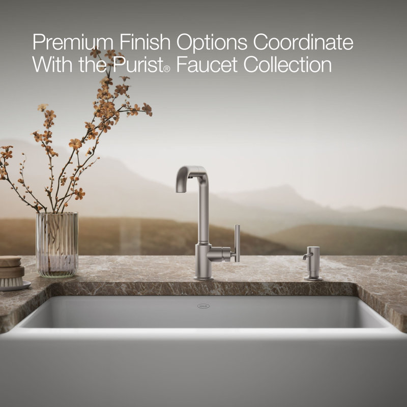 Purist Soap/Lotion Dispenser, Vibrant Stainless