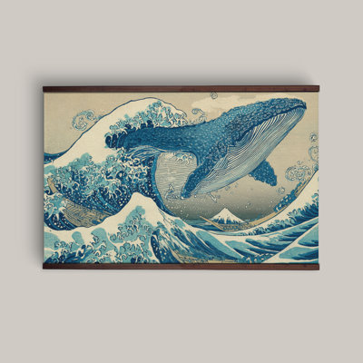 Toile japonaise baleine japonaise