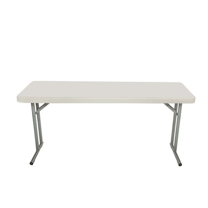 Gray 60" Lightweight Folding Seminar Table with Steel Frame