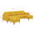 110" L-Shape Convertible Sectional Sofa Couch With Movable Ottoman, 5-Seat Couch With Chaise, Velvet Upholstered Sofa Couch-25860827