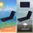 All-weather Outdoor Chaise Lounge Cushion, 3-inch Thick Lounge Chair Cushion With Adjustable Headrest, Fits 70-72" Patio Chairs, Indoor/outdoor Use-1451549960-1451549967