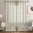 Draycott Faux Linen Semi-Sheer Curtain Pair-206557220-206557227