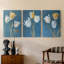 Floral Study Series XLIX - Ensemble de 3 toiles tendues avec châssis - Prêt à être accroché-967223102
