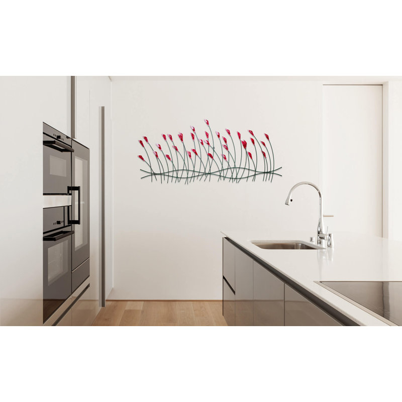 Plants & Flowers Handcrafted Metal Wall Decoration 