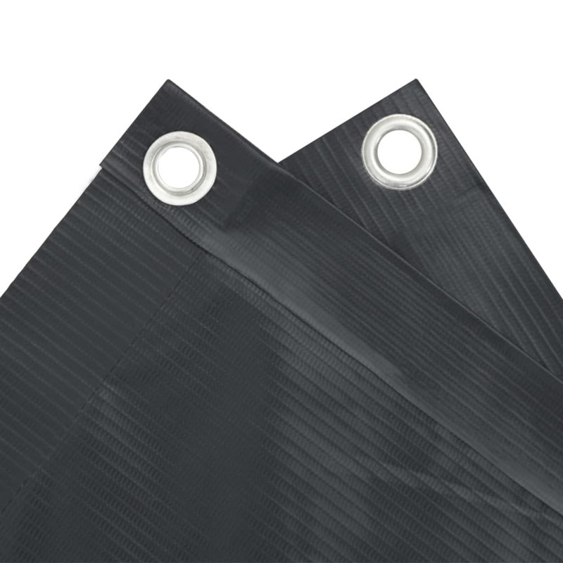 Cathaline Fabric Balcony Privacy Screen, 400cm W x 90cm D, Anthracite