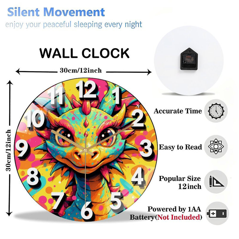 Horloge murale 12 po