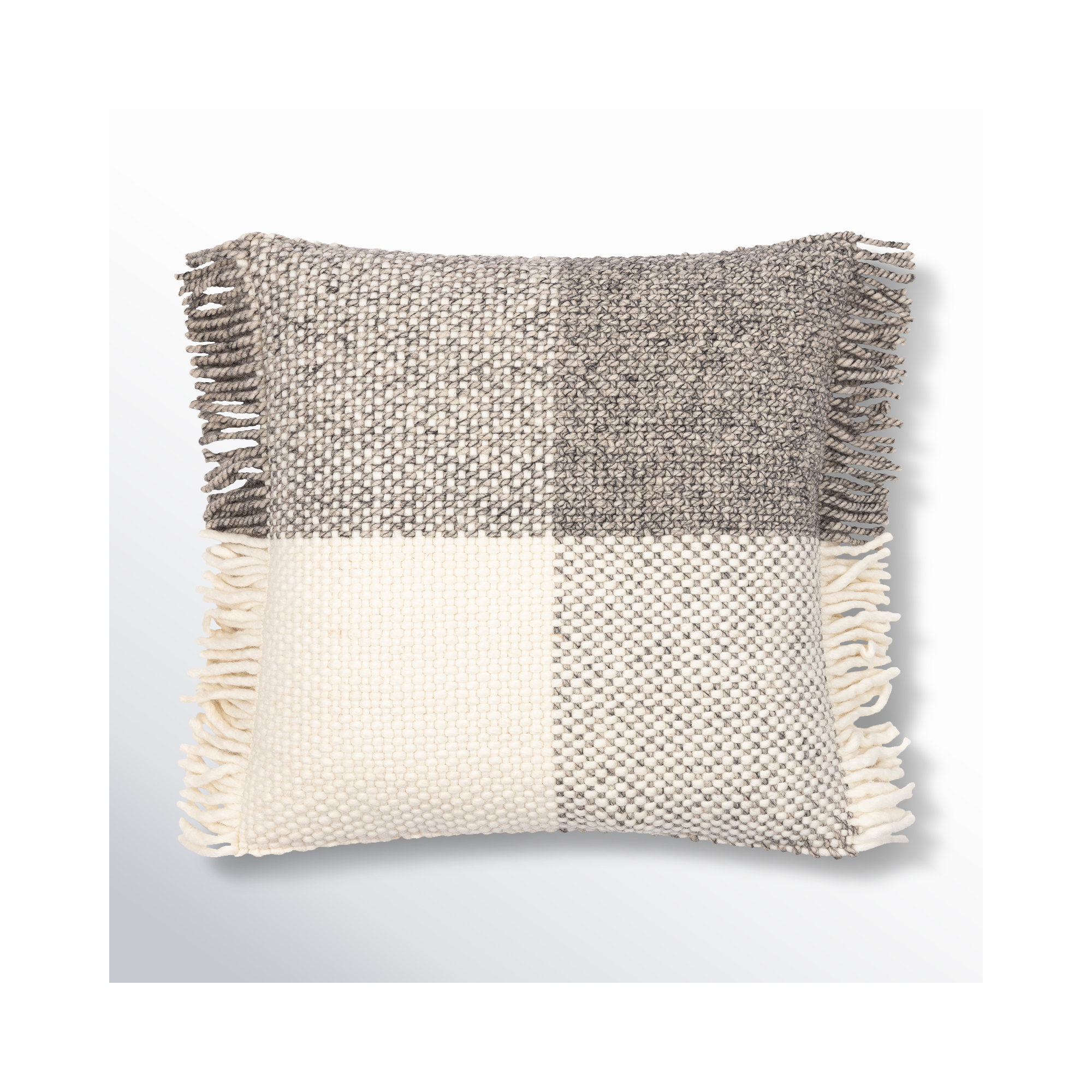 Cypress Fringed Throw Pillow, 18" x 18", Pillow Cover Only - No Insert