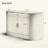 55.1 Inch Modern Storage Lilliam with 2 Doors, 2 Drawers, and 3-Tier Side Shelves for Versatile Home Organization.-110231596