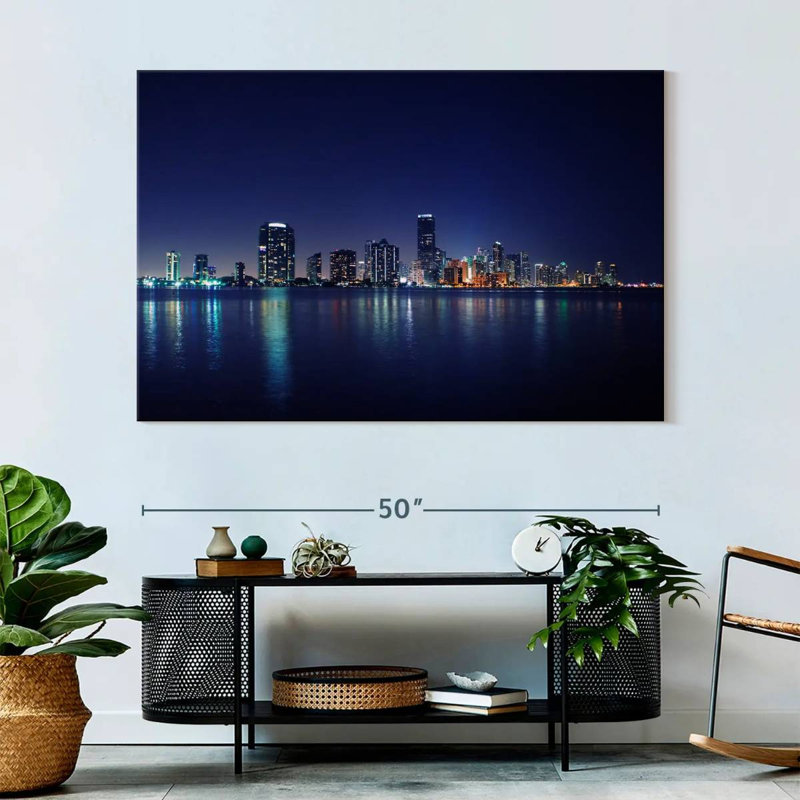 Nuit à l'horizon de Sirci à Miami, H 34 po x l 51 po