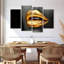 Lèvres métalliques dorées-108903639