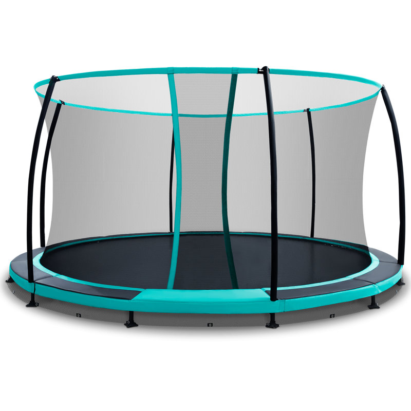 Trampoline dans la cour pour enfants avec filet de sécurité No-Gap, 14'