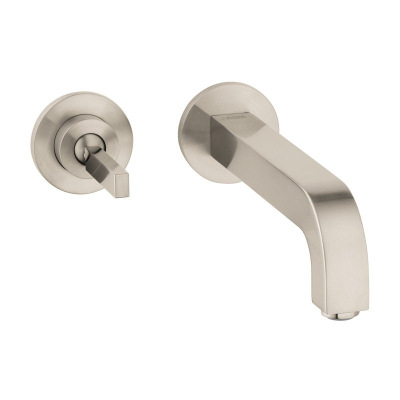 AXOR Citterio Wall Mounted Bathroom Faucet, Brushed Nickel