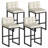 Sturdy Modern Low-Back Counter Height Bar Stools with Metal Frame and Faux Leather Upholstery-1241350246-1241350240