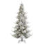 Sapin de Noël mince avec lumières-1861404141