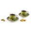 Foliage Porcelain Espresso Cup and Saucer