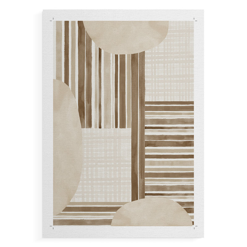 Rayures neutres - impression sur toile seulement - non encadrée, H 27 po x l 18 po