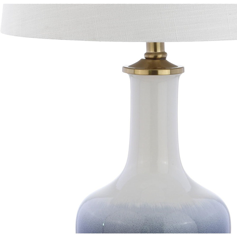 Halley Table Lamp, White/Navy